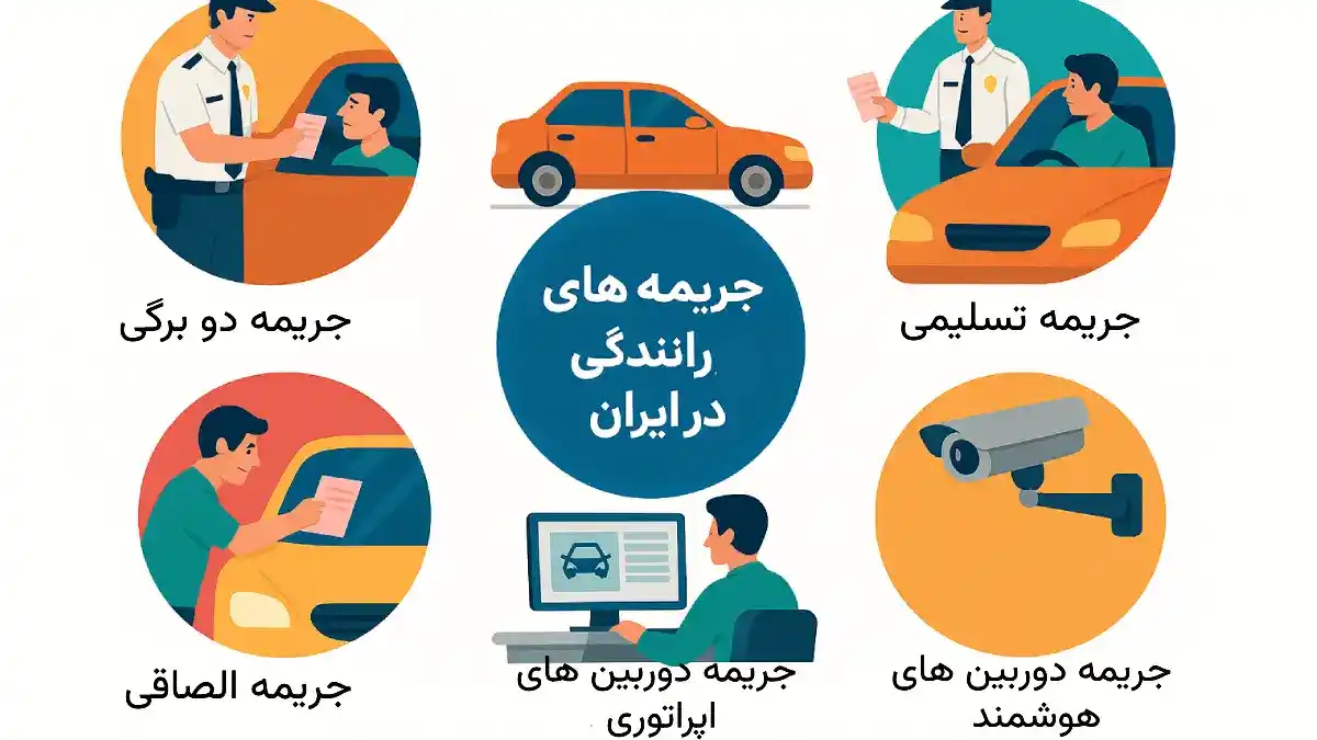 انواع جریمه های رانندگی در ایران