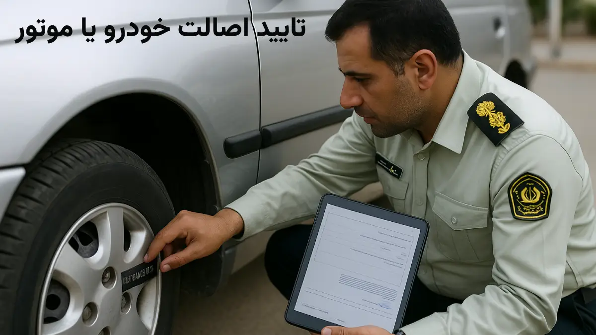 تایید اصالت خودرو یا موتور