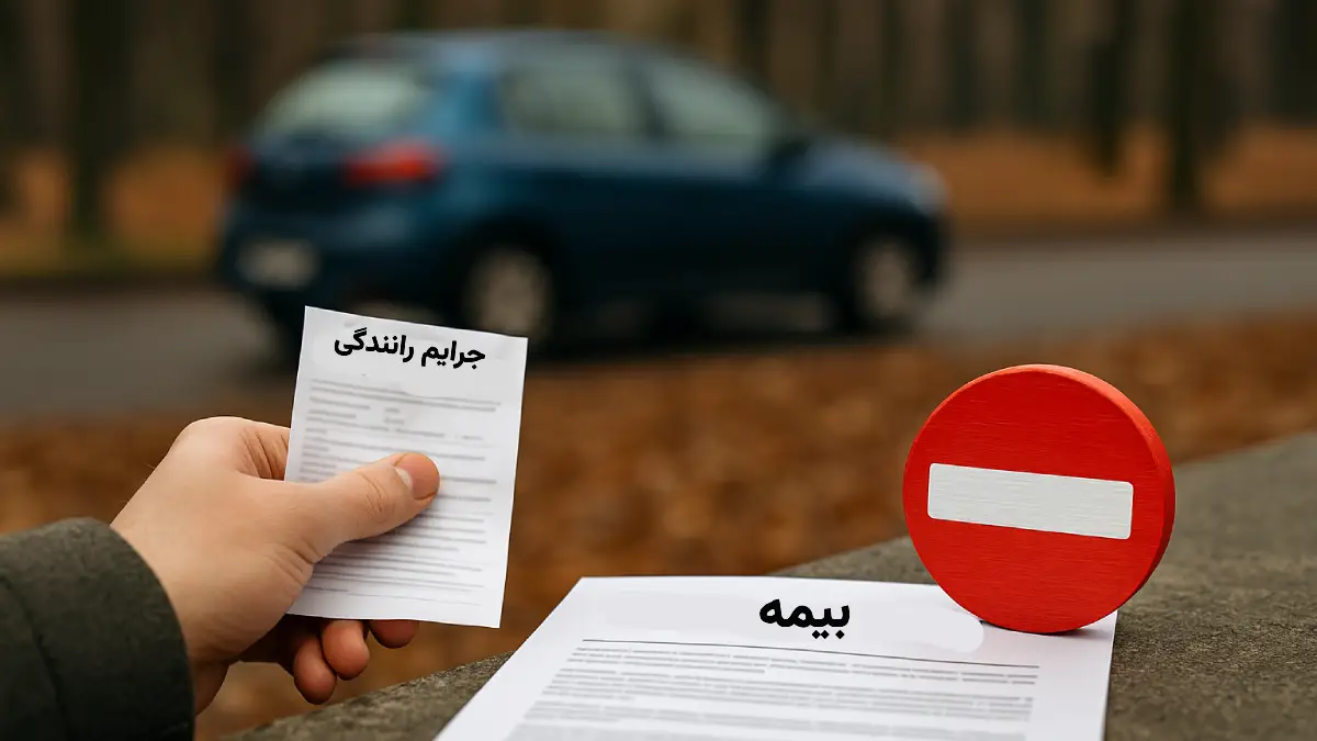 مواردی که بیمه جرایم رانندگی را پوشش نمی‌ دهد
